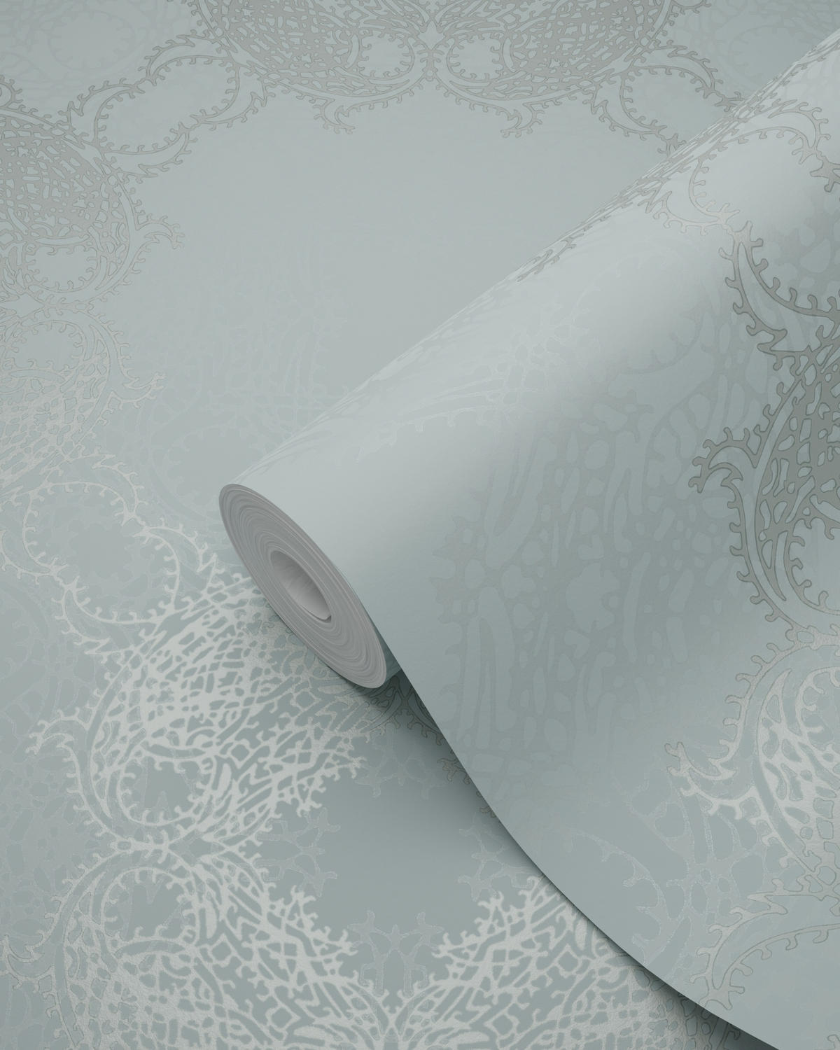 TAPETE grafische Form 53 cm x 10.05 m - Grün, Papier (53/1000cm) - Origin Wallcoverings
