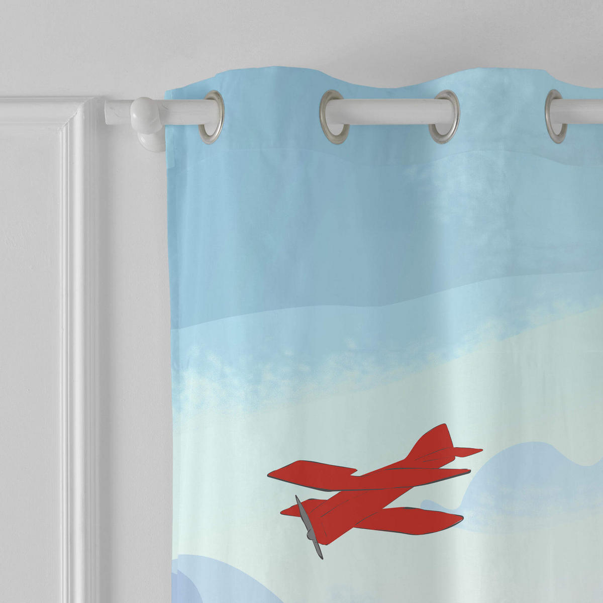 VORHANG son avion 135x180 cm mehrfarbig - Multicolor, Textil (135/0.2/180cm) - Happy Friday