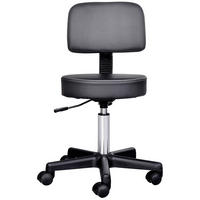 BÜROHOCKER DE-18005 höhenverstellbar 43-55 cm Schwarz - Schwarz, Metall (23/84/32cm) - ComfortXL