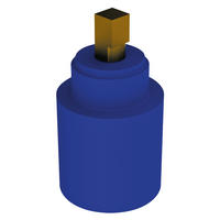 KERAMIKKARTUSCHE D45 für MBatt Standmontage 60 l/min - Chromfarben, Metall (15/5/10cm) - Delabie