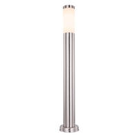 LED AUSSENLEUCHTE Edelstahl Silber - Silberfarben, Metall (11/11/80cm) - Globo Lighting