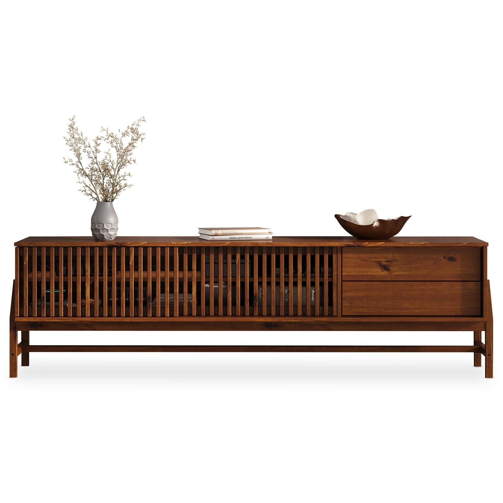 LOWBOARD ADAMO Kastanie - Kastanienfarben, Holz (180/52/41cm) - IDIMEX