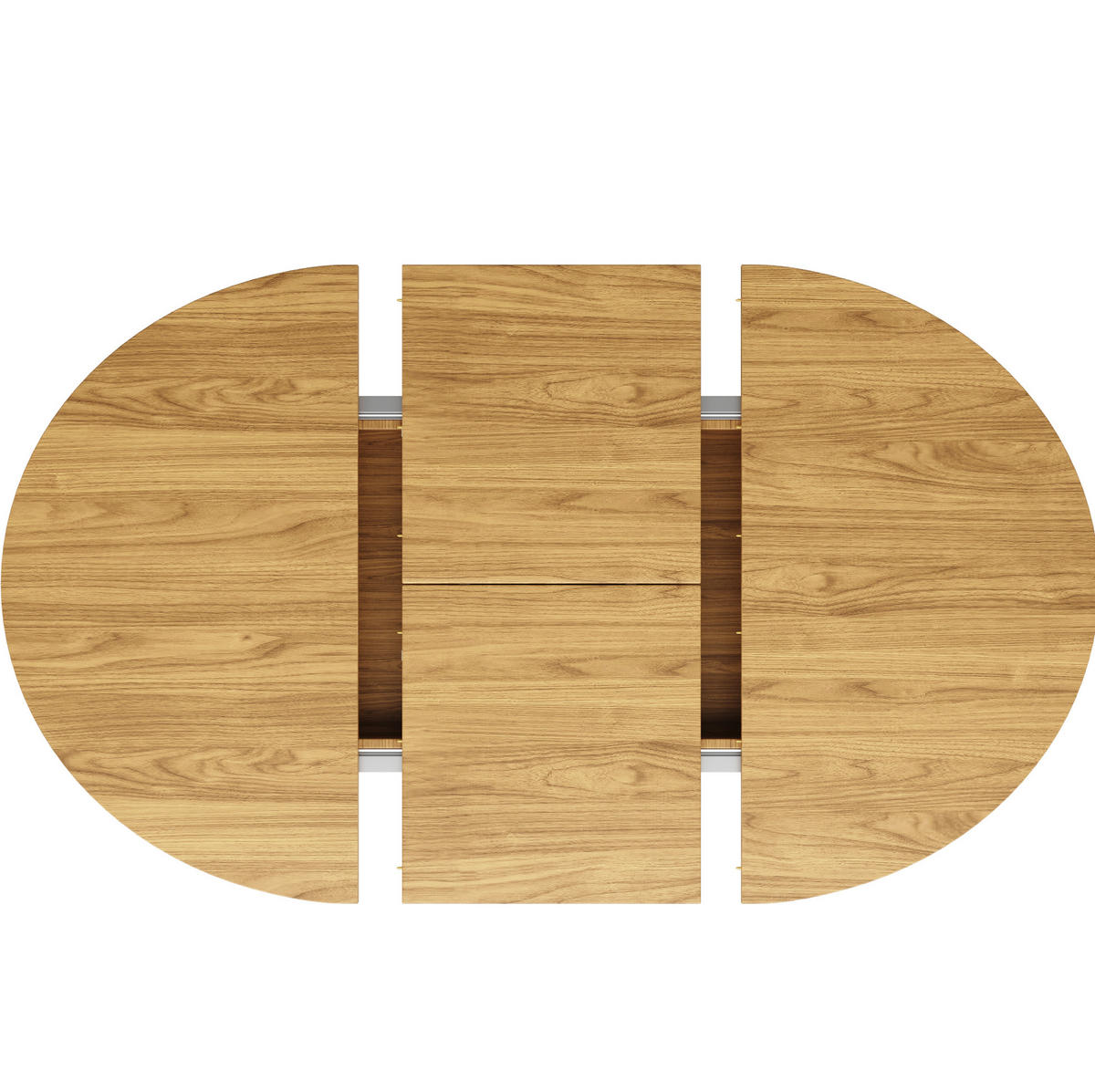 AUSZIEHTISCH 118 cm, ausziehbar auf 158 cm, in Naturholzoptik - Naturfarben, Holzwerkstoff (158/118/76cm) - BEAOK