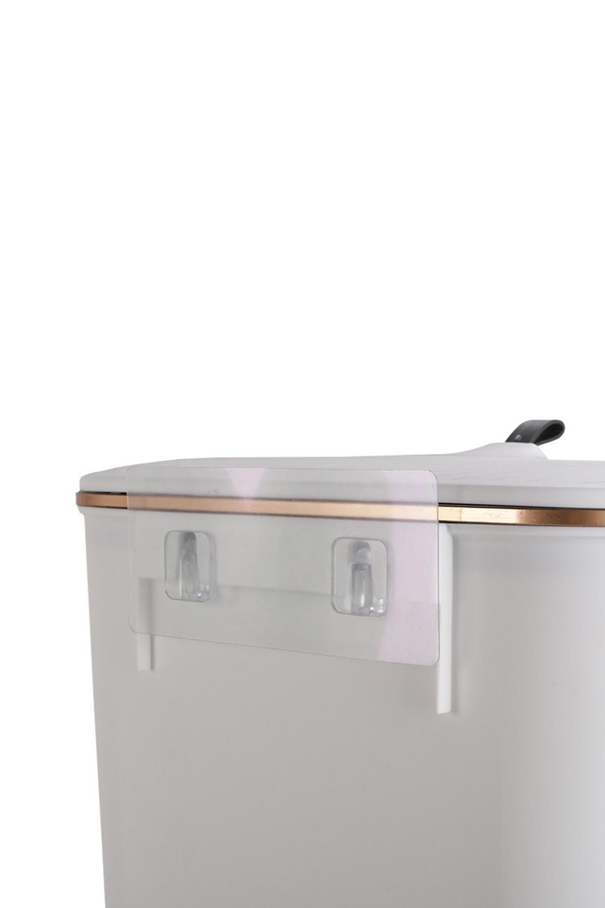 MÜLLEIMER 8L Mülltrennung Hängend Haken aus PP Kunststoff in Weiß Sauber und ordentlich Einfache Montage 26,6 x 14,8 x 22 cm - Weiß, Kunststoff (26.6/22/14.8cm) - Livingandhome