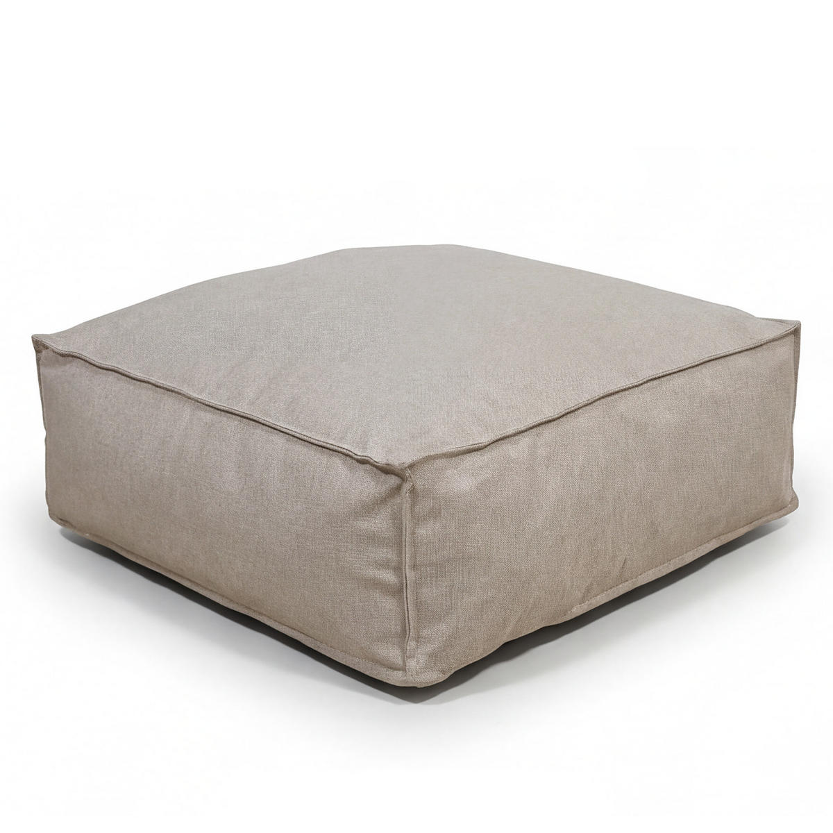 MODULARES HOCKERELEMENT - Olefin - Beige - Beige, Textil (95/35/95cm) - home24