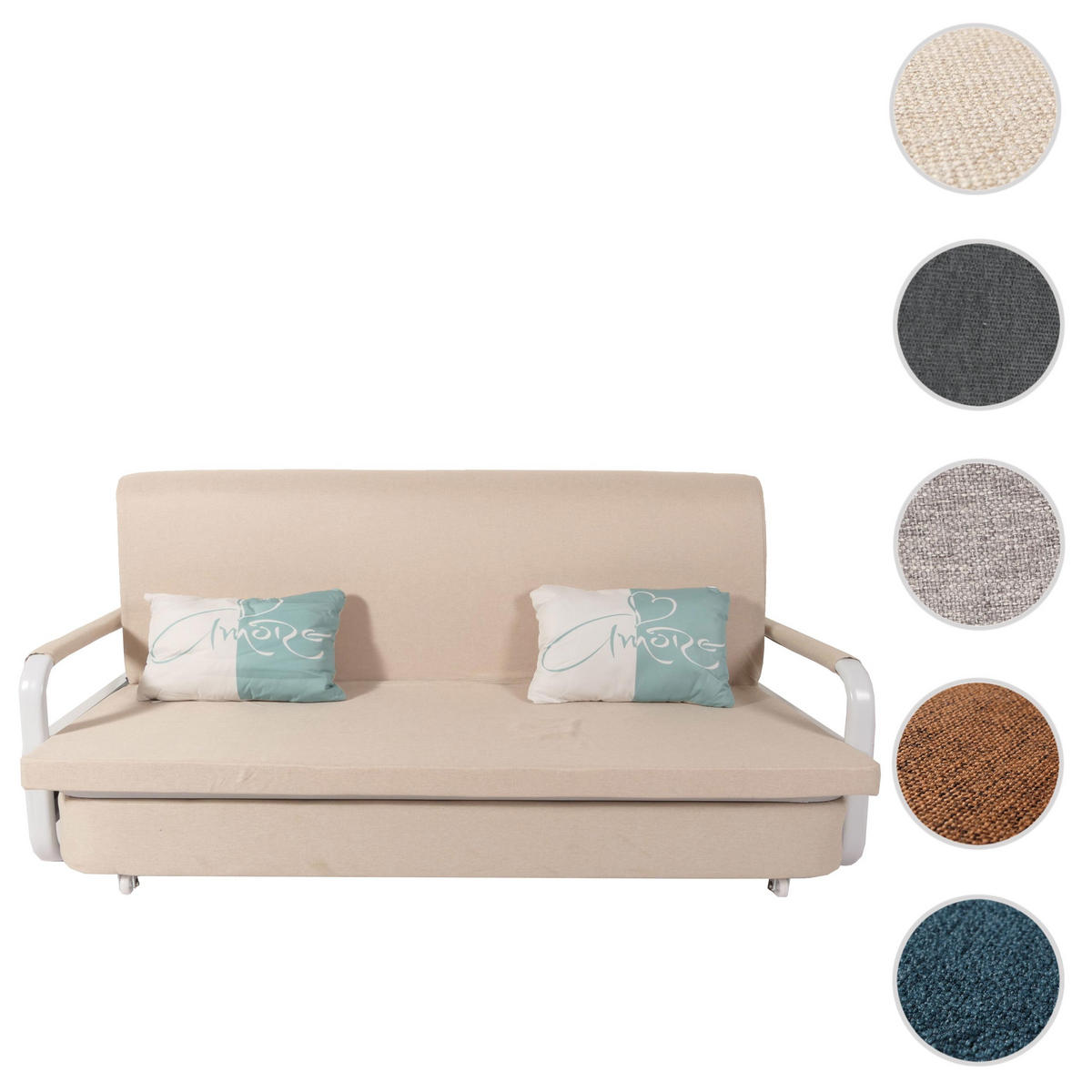 SCHLAFSOFA Beige - Beige, Textil (190/71/185cm) - MCW