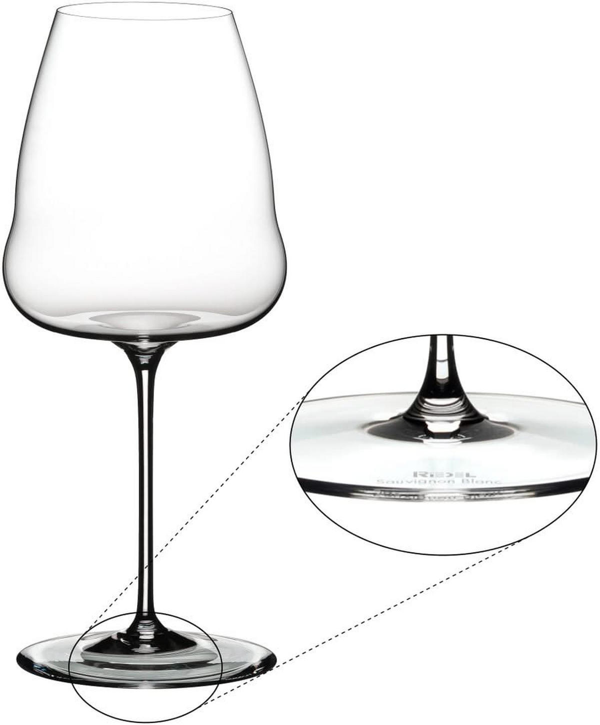 WEISSWEINGLAS Winewings Sauvignon Blanc, Kristallglas, H 25 cm - Transparent, Glas (0.4L) - Riedel