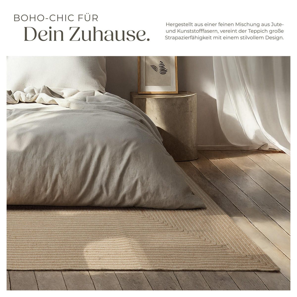 GEFLOCHTENER-TEPPICH Vibe,strapazierfähig und pflegeleicht,braun - Braun, Textil (160/230cm) - tectake