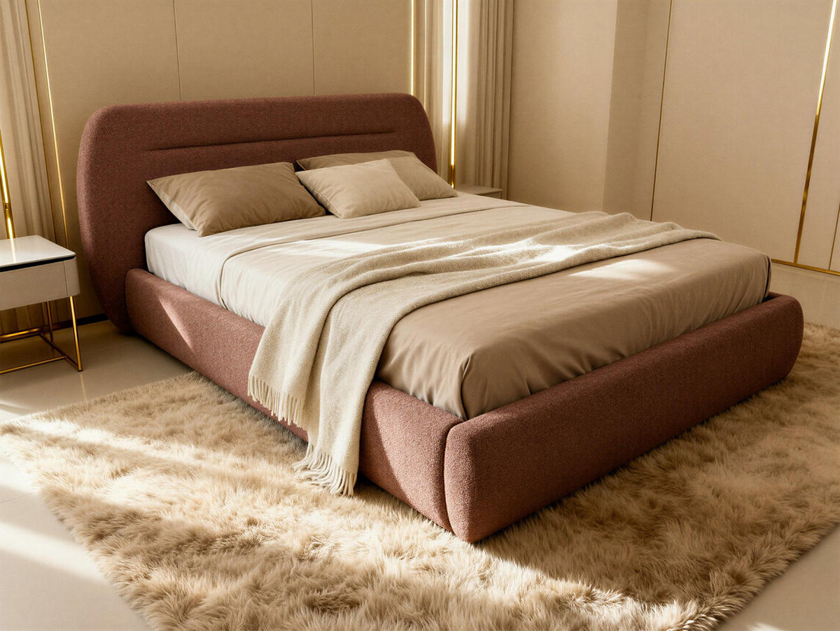 POLSTERBETT Orio - Eichefarben/Schwarz, Holz/Kunststoff (180/200cm) - Sofnet