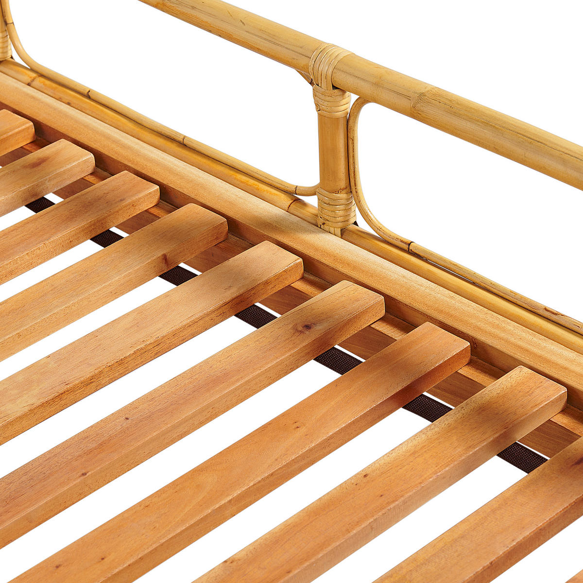 DOPPELBETT 140/200cm Heller Holzfarbton Florentine - Hellbraun, Naturmaterialien (140/200cm) - Beliani