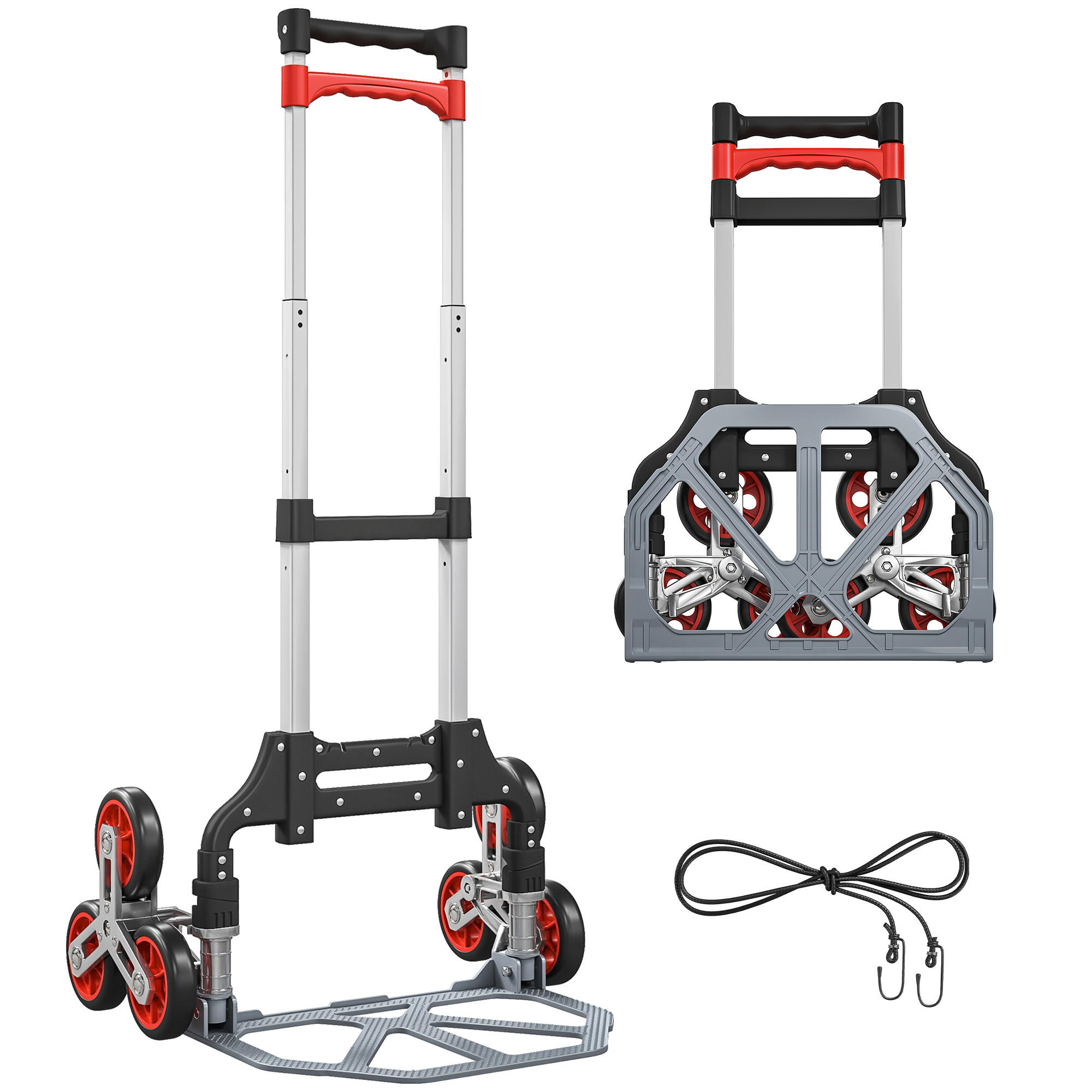 SACKKARRE DE-09172 6-Rad-System, 70 kg Traglast Silber - Silberfarben, Metall (46/44/100cm) - ComfortXL
