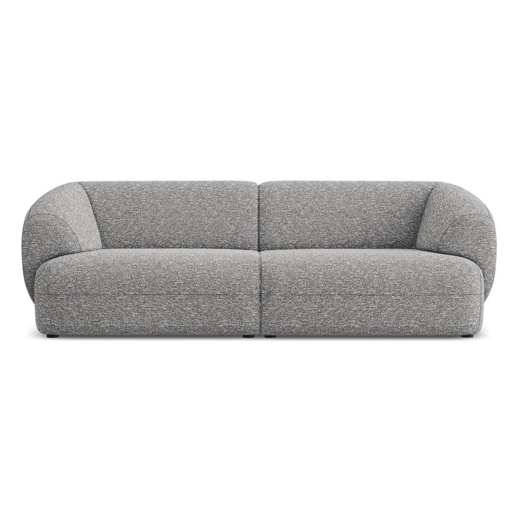 Thumbnail - Makamii 4-Sitzer-Sofa, Hellgrau, Textil, Füllung: Schaumstoff, 232x81x98 cm, Made in EU, Wohnzimmer, Sofas & Couches, So...
