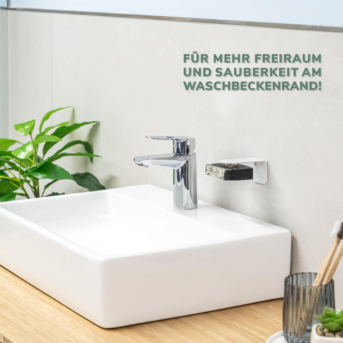 MAGNET-SEIFENHALTER, weiß, Edelstahl - Weiß, Metall (4.5/4.5/8cm) - bremermann