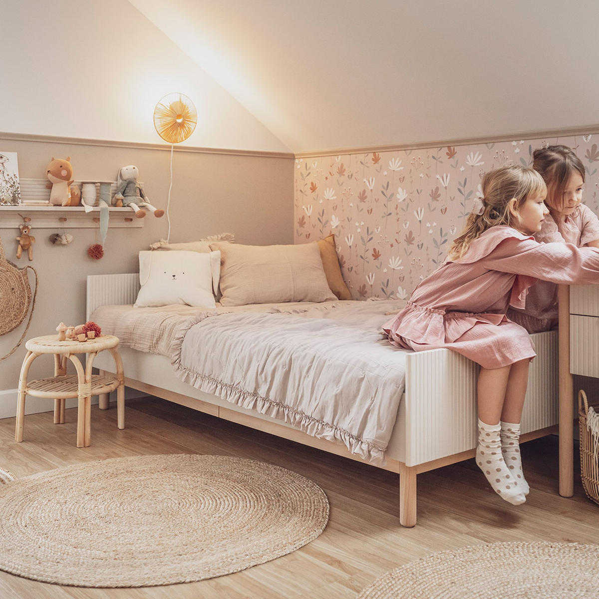 GITTERBETT LOTTI - Weiß, Holz (144/88/76cm) - KONSIMO®