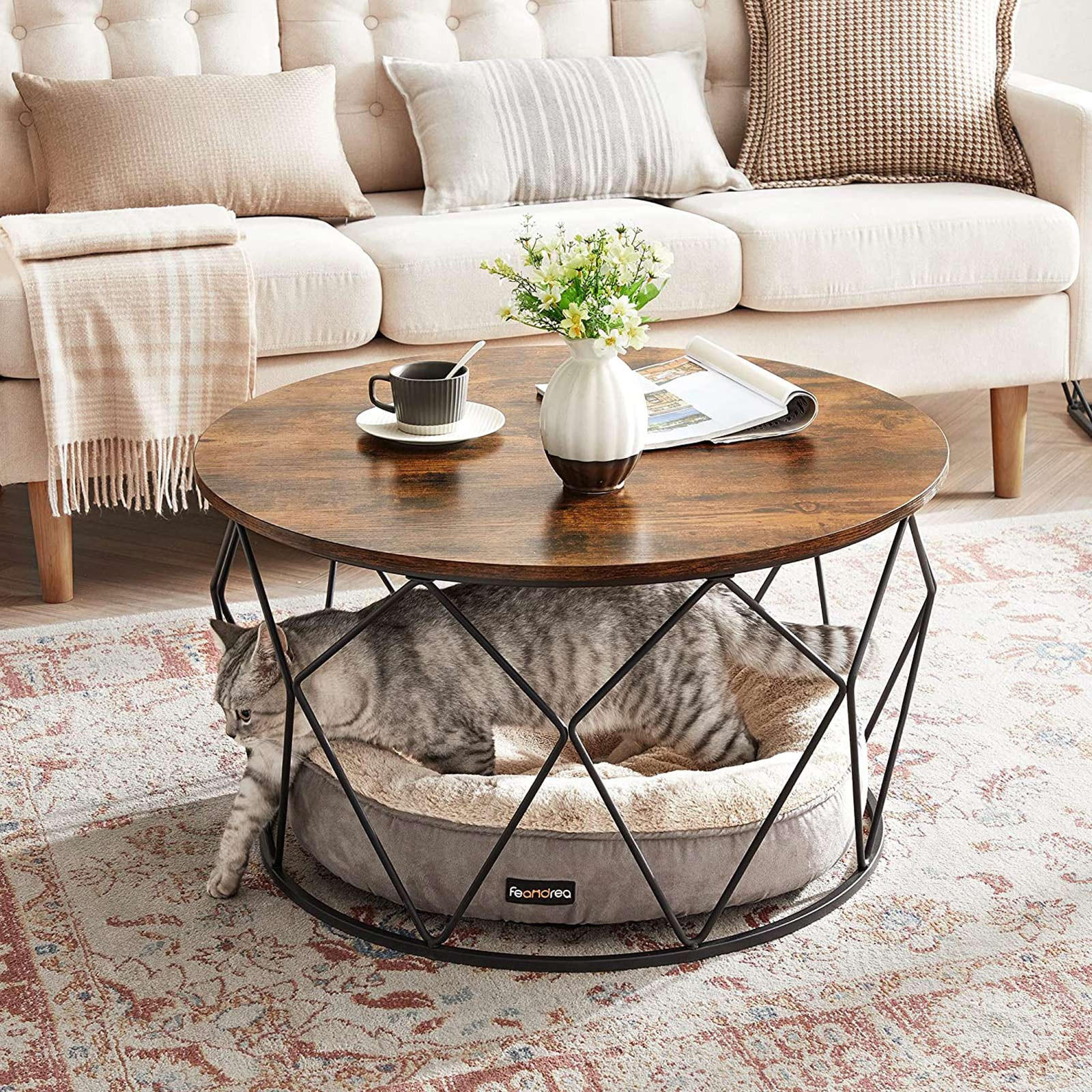 Thumbnail - Hansiro Couchtisch, Braun, Holzwerkstoff, 80x45x80 cm, Wohnzimmer, Wohnzimmertische, Couchtische