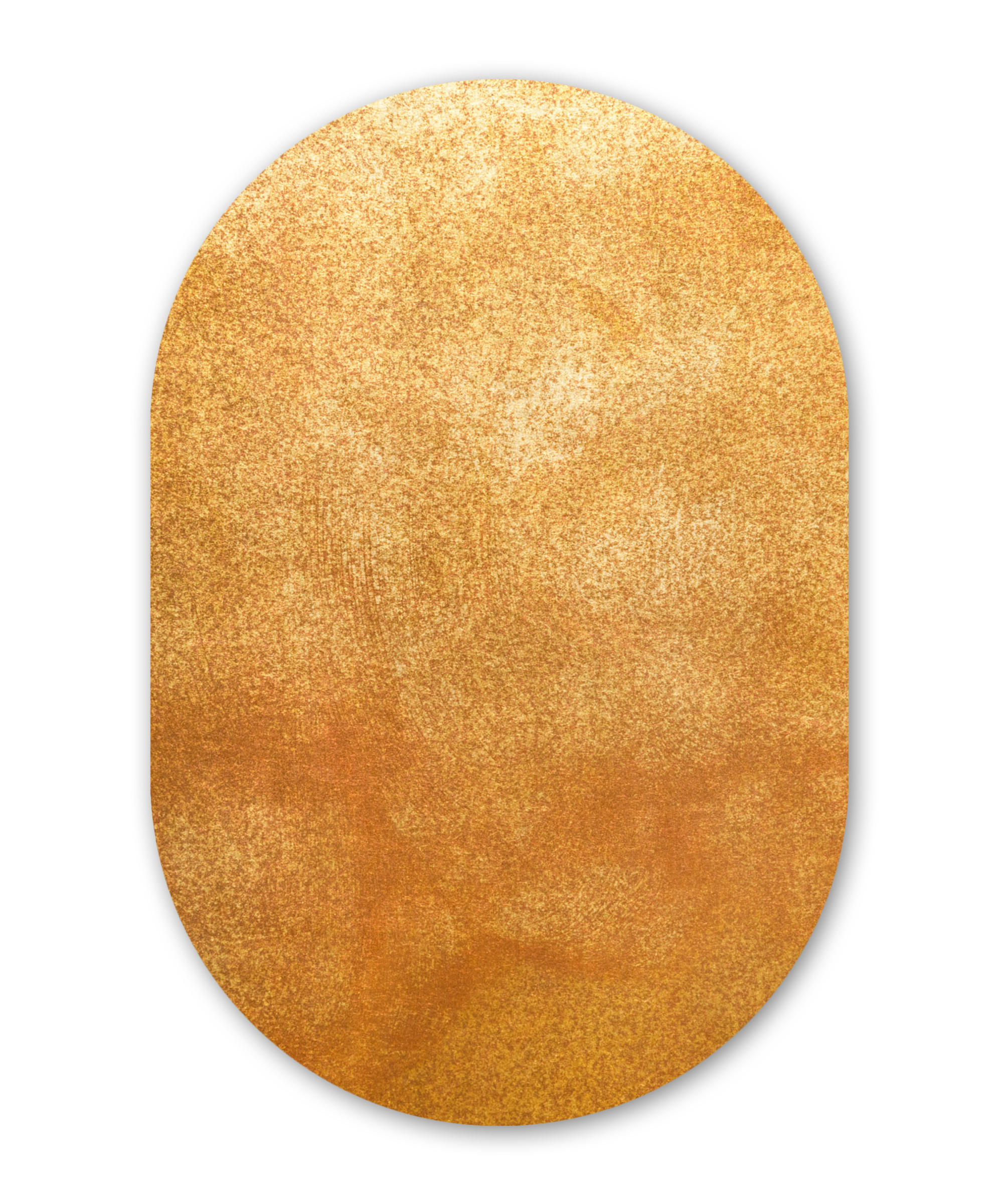 NÁSTĚNNÝ OBRAZ Železo - Rez - Zlato - Kov - Luxusní 60x90 cm - zlatá, plast (60/90cm) - MuchoWow