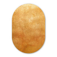 WANDBILD Eisen - Rost - Gold - Metall - Luxus Wanddeko Schlafzimmer 60x90 cm - Goldfarben, Kunststoff (60/90cm) - MuchoWow