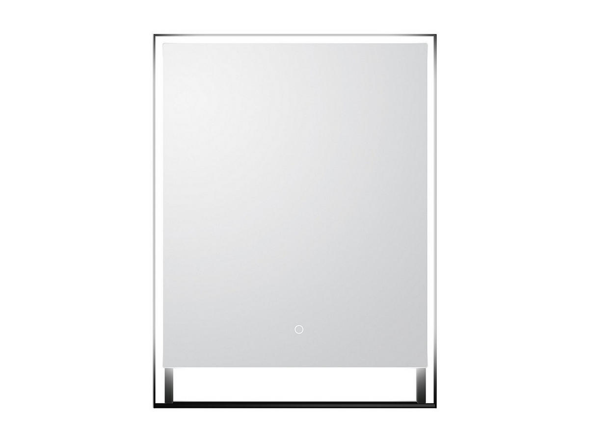 BADSPIEGEL - 60 cmcm x 9.9 cmcm - Glas - Schwarz - VALONERA - Schwarz, Glas (60/80/9.9cm) - Vente-Unique
