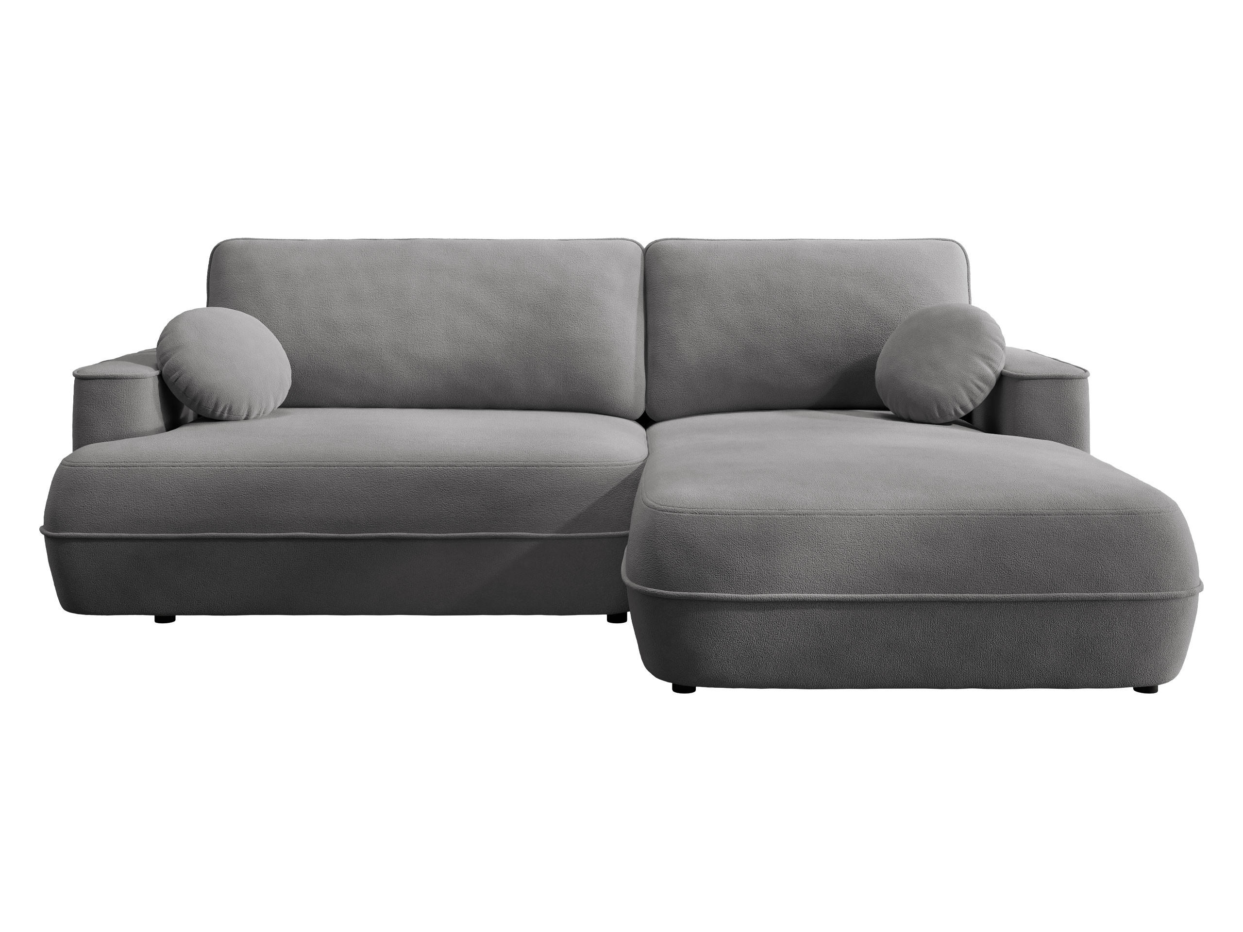 ECKSOFA Fuego L, Seite: Rechts - Schwarz/Grau, Holz/Kunststoff (260/168cm) - MIRJAN24