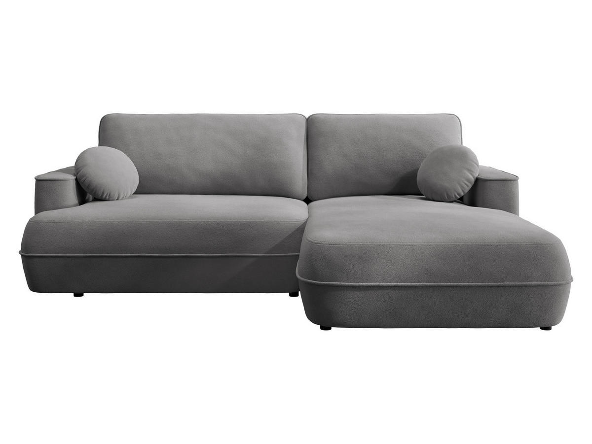 ECKSOFA Fuego L, Seite: Rechts - Schwarz/Grau, Holz/Kunststoff (260/168cm) - MIRJAN24