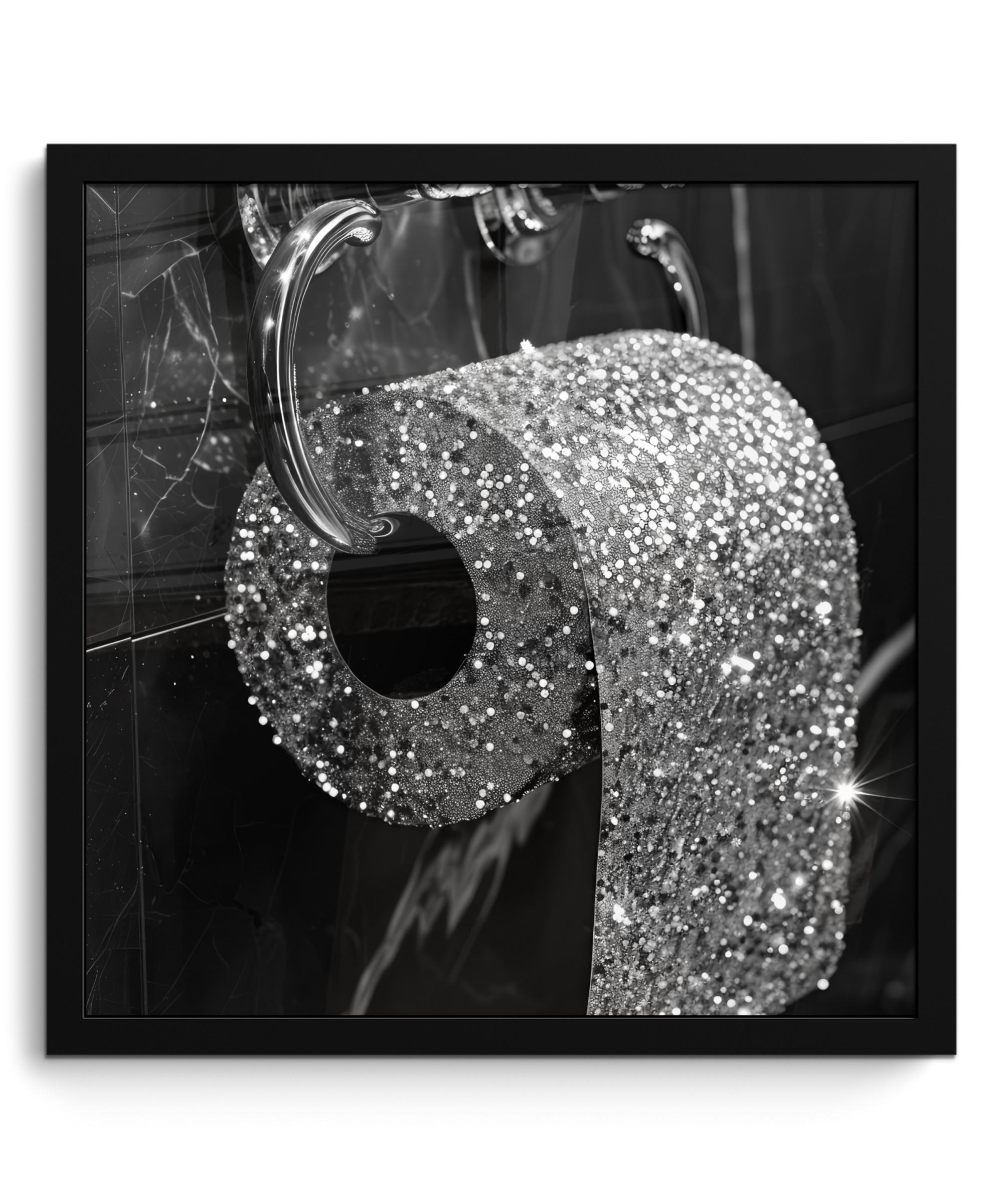 MuchoWow Poster Silber 40x40 cm