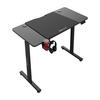 COMPUTERTISCH Stryn - Schwarz, Metall (60/120/117cm) - pro.tec