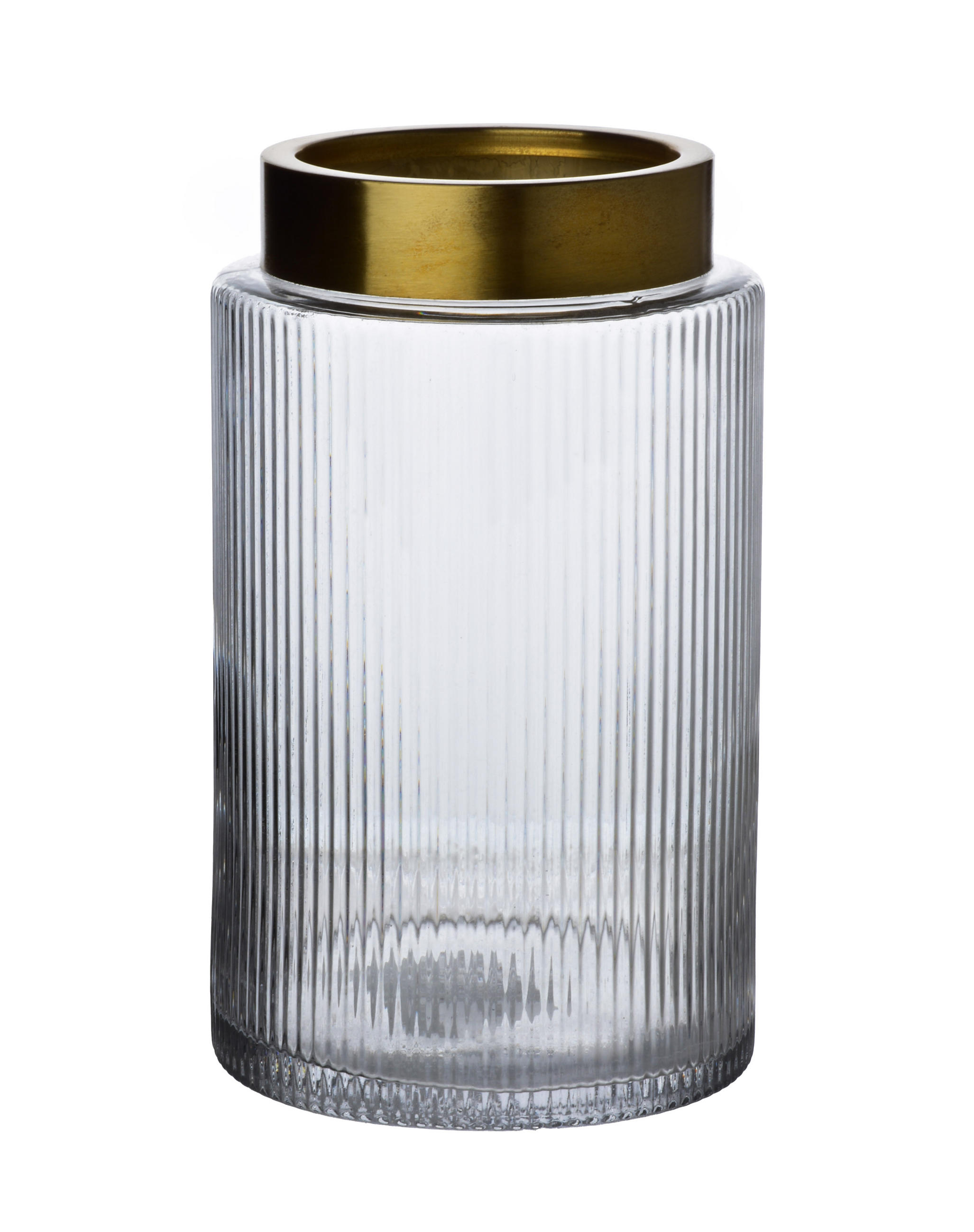 VASE Serenite Transparent 15/15/25 cm Glas - Transparent, Glas (25cm) - Mondex
