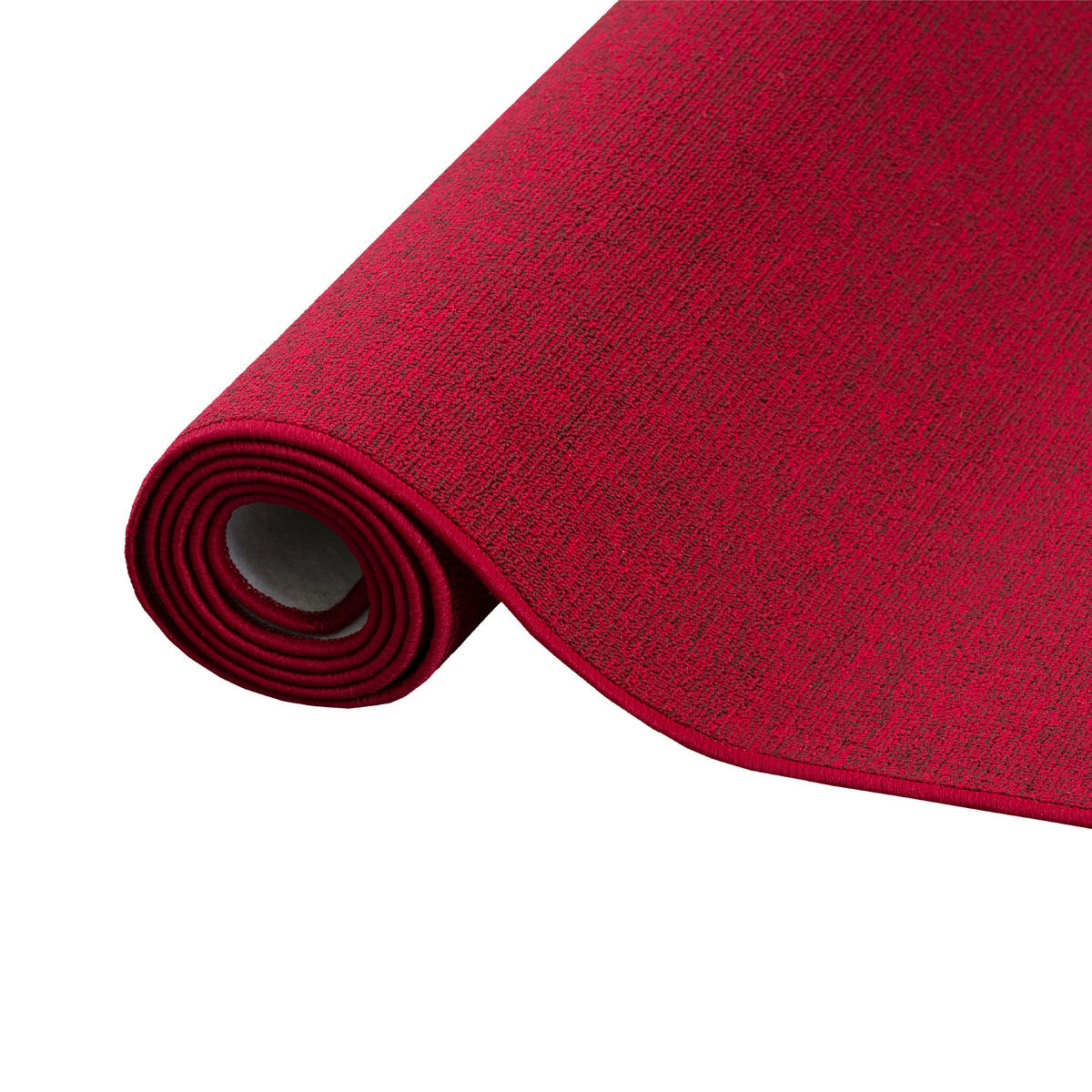 FEINSCHLINGEN VELOUR TEPPICH STRONG - Rot, Textil (160/200cm) - Snapstyle