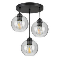 PENDELLEUCHTE HAGEN - Transparent, Glas/Metall (40/40/70cm) - kiki design