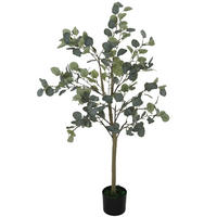 KÜNSTLICHER Eucalyptus Baum groß 150 cm - Grün, Kunststoff (150cm) - HOMCOM
