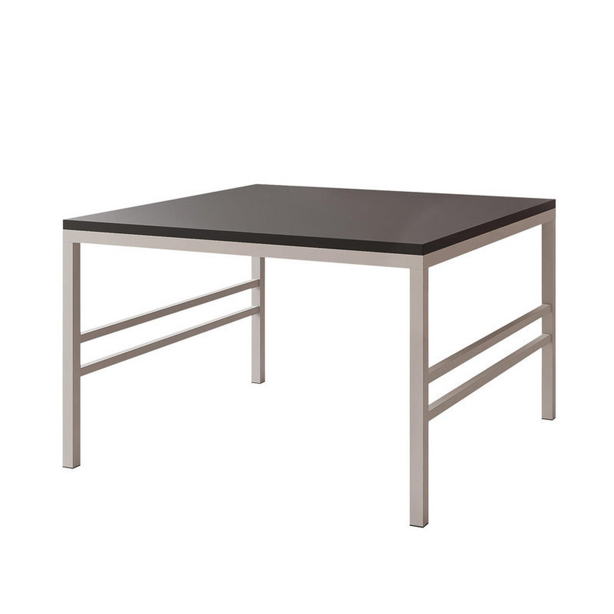 COUCHTISCH FORMA 70/70 cm Quadrat, Gold / Schwarz matt - Goldfarben/Schwarz, Metall (70/70/46cm) - Idohome