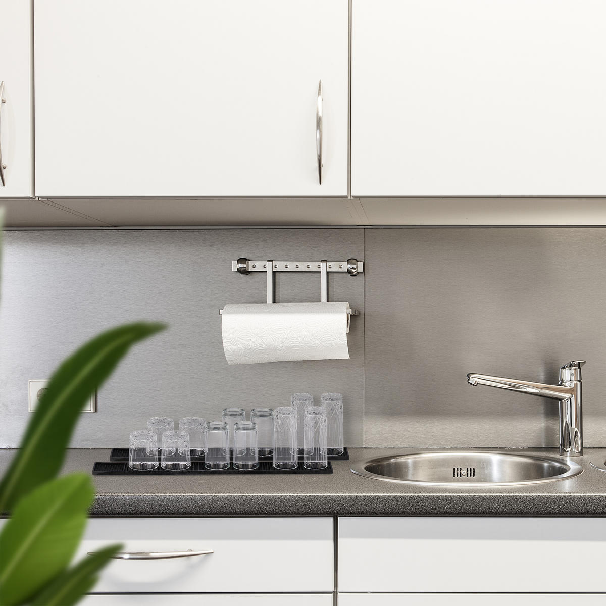 2XBARMATTA - čierna, plast (60/1/8cm) - Relaxdays