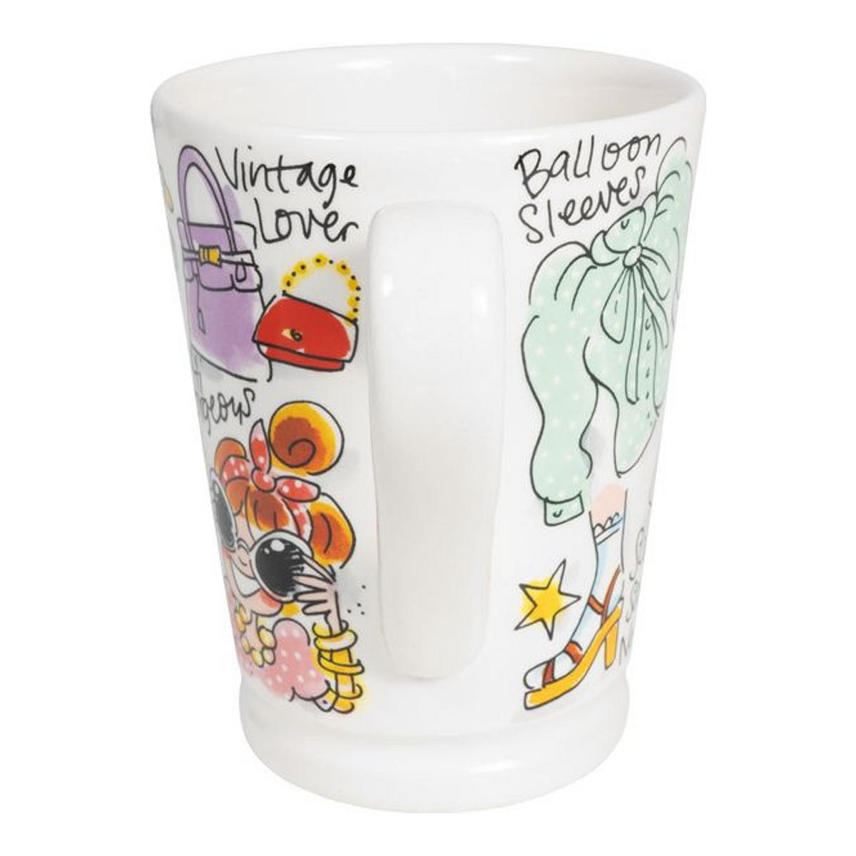 XL-BECHER Modisches Mädchen in Bunt - 500 ml - Multicolor, Keramik (0.5L) - Blond Amsterdam