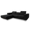 ECKSOFA Divo, Seite: Links - Schwarz, Holz/Textil (282/204cm) - Sofnet