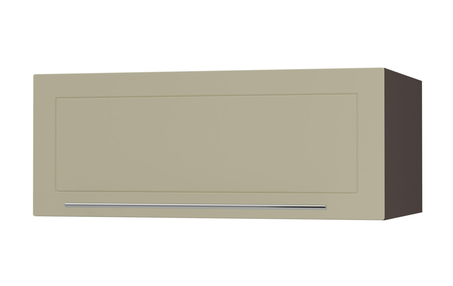 KLAPPHÄNGESCHRANK Kvantum W6B/90 Vanille Matt / Lava Matt 90 / 59 / 36cm - Dunkelgrau/Creme, Holz/Holzwerkstoff (90/36/59cm) - Feldmann-Wohnen