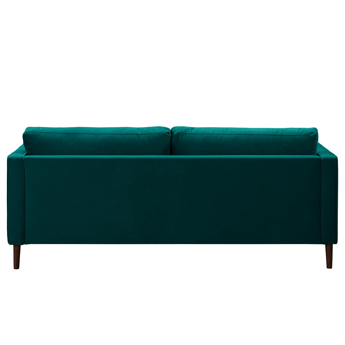 3-SITZER SOFA - Samt - Petrol, Textil (191/80/86cm) - home24