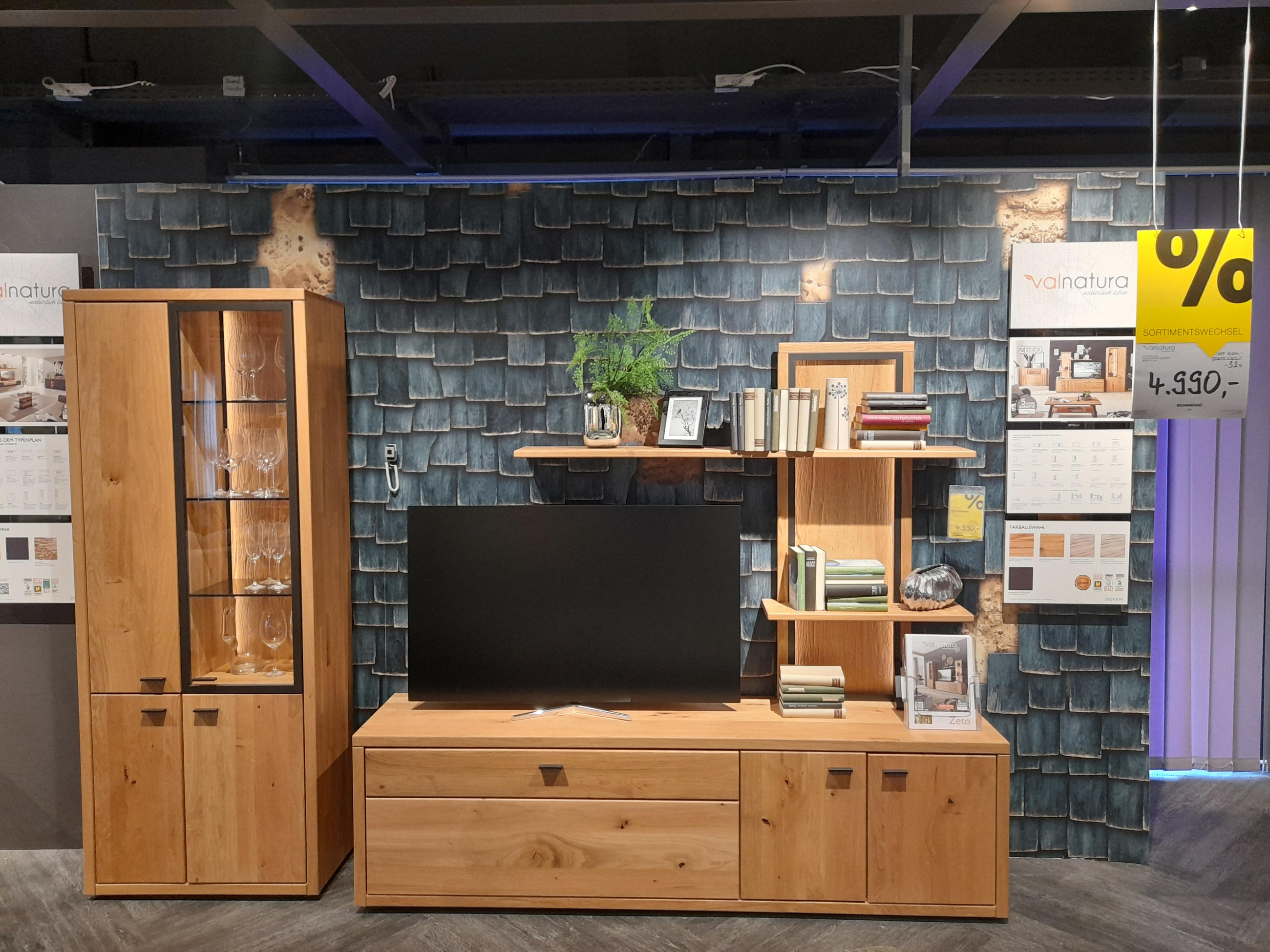 Wohnwand ZETO - Valnatura