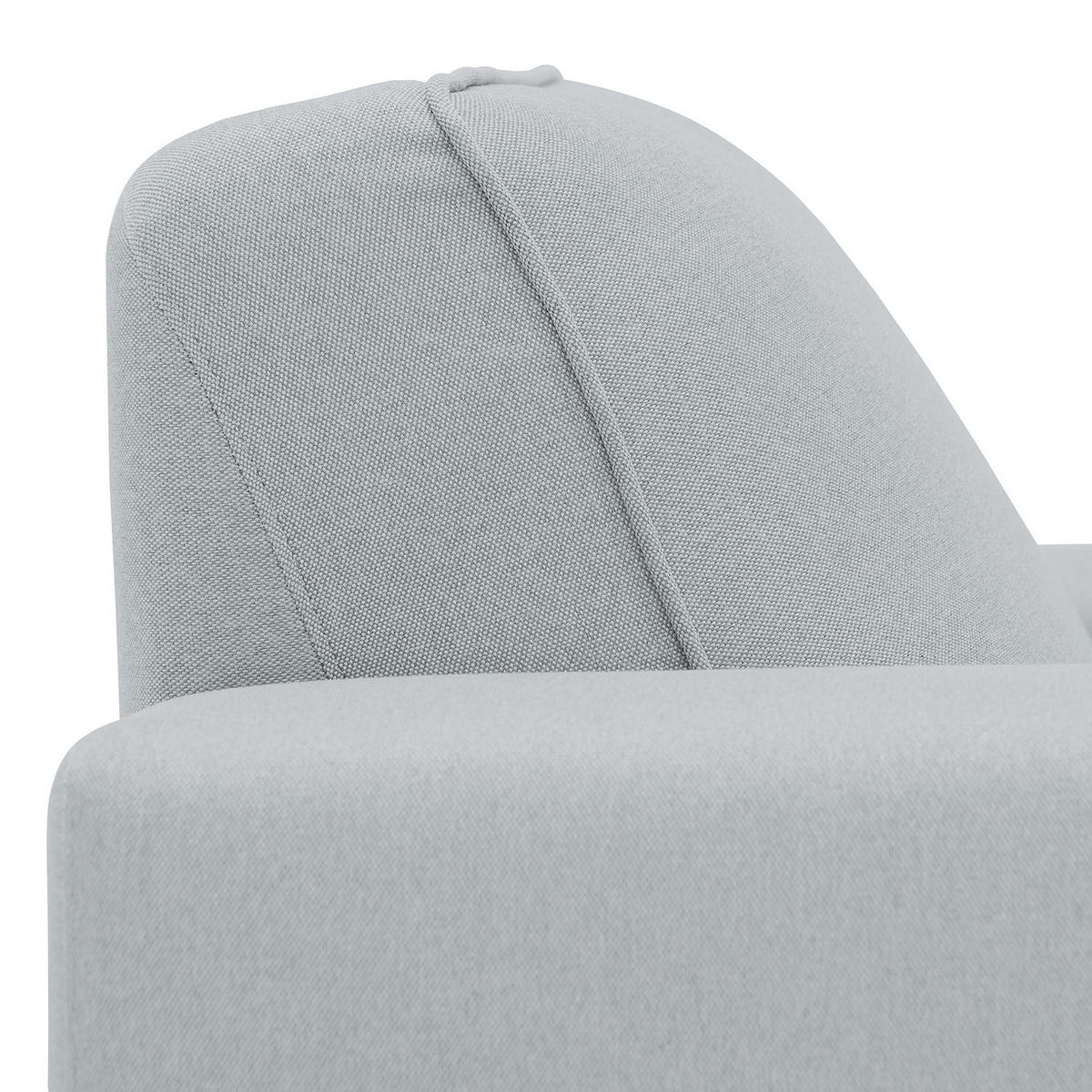 3-SITZER SOFA - Webstoff - Hellgrau, Textil (205/77/93cm) - home24