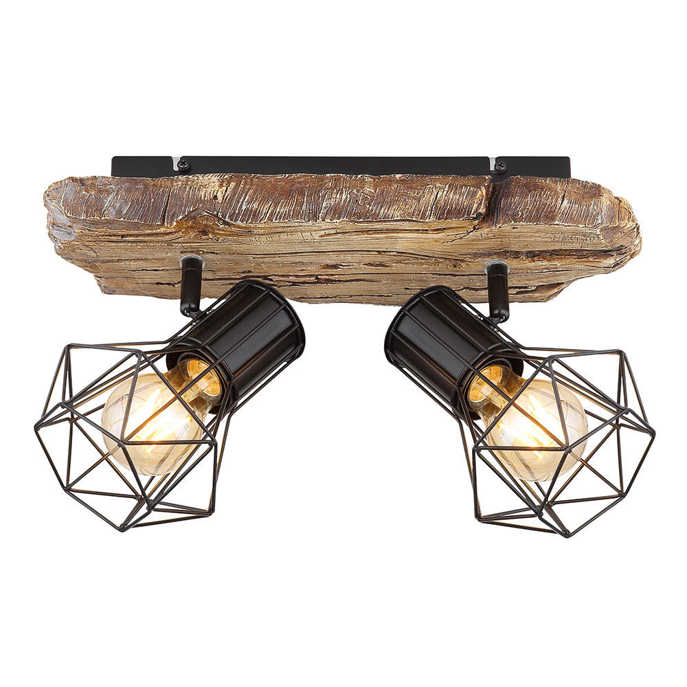 Globo Lighting Deckenleuchte Braun 12x23x38.5 cm