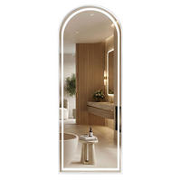 SPIEGEL Rea Led Orbit 50x160cm White - Weiß, Kunststoff (50/160/3cm) - REA