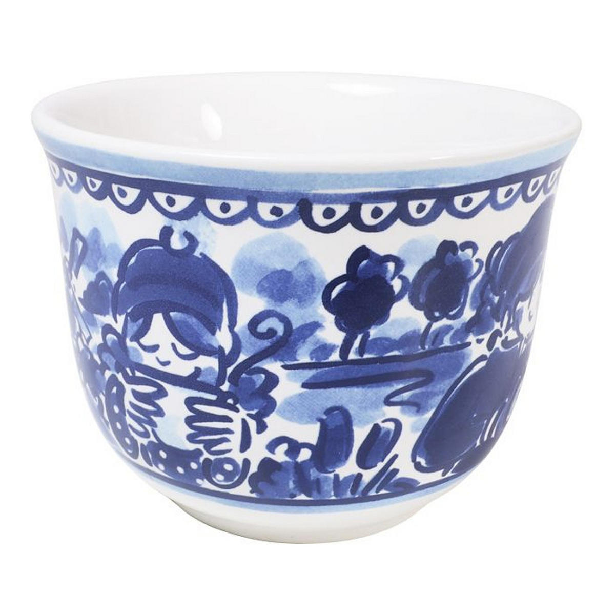 SUPPENSCHALE Winter in Blau - 14cm - Multicolor, Keramik (12.7/16.2/9.7cm) - Blond Amsterdam