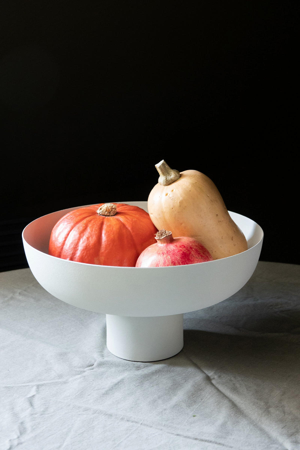 DEKOSCHALE Janna in Weiß Ø30 cm - Weiß, Metall (16cm) - LaLe Living