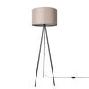 STEHLEUCHTE Trina Fl - Ecru/Schwarz, Metall (41.7/36.7/148.5cm) - Paco Home