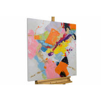 ACRYLBILD HANDGEMALT 80/80 cm - Multicolor, Holz/Textil (80/80cm) - KUNSTLOFT