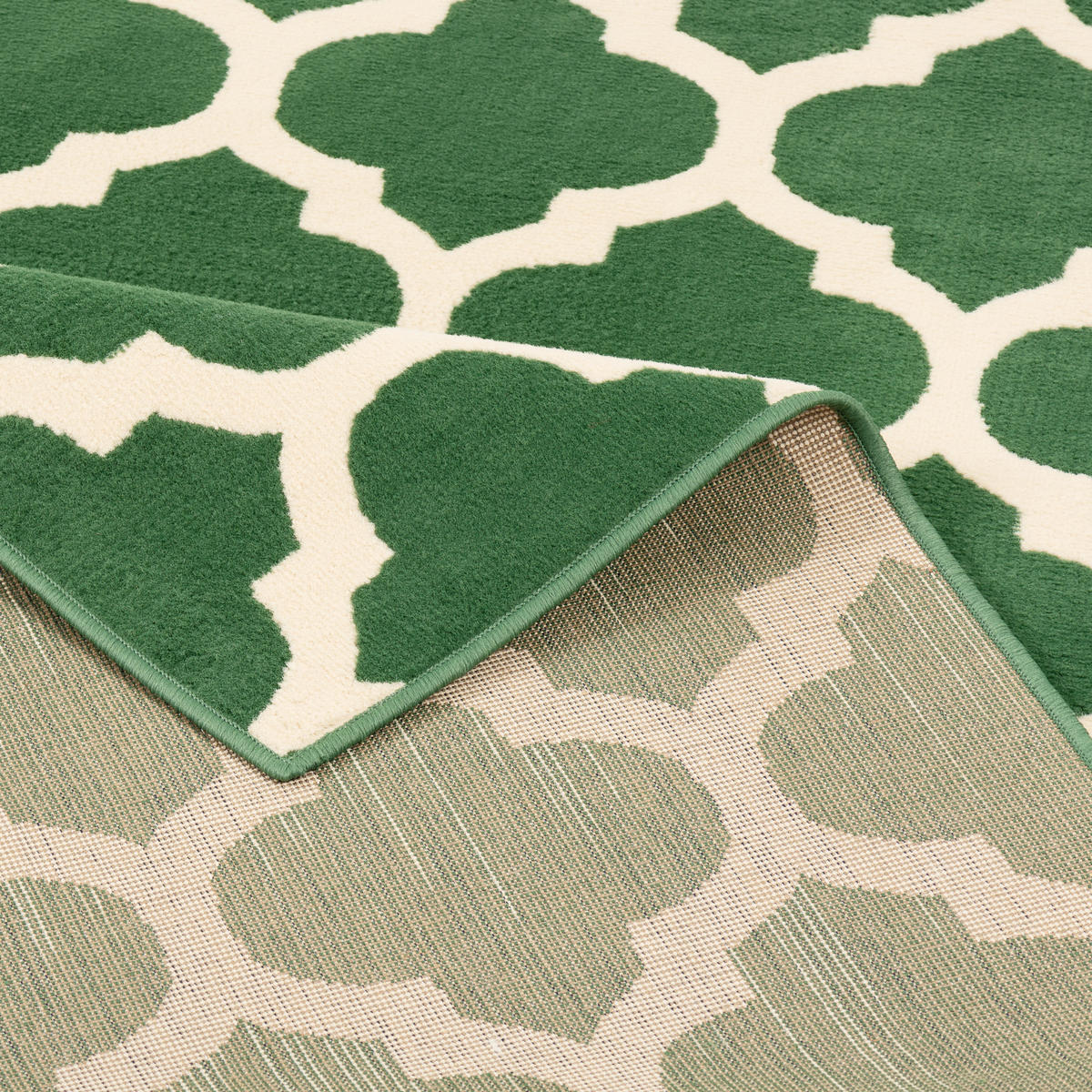 TEPPICH MODERN TRENDLINE FLIESENOPTIK - Grün, Textil (120/170cm) - Pergamon
