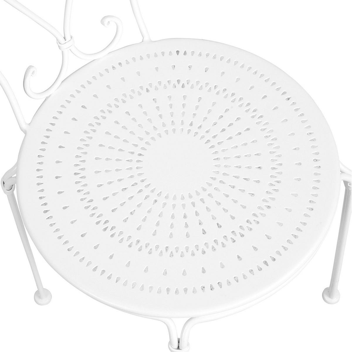 GARTENSTUHL Century - Weiß, Metall (41/91/49cm) - BUTLERS