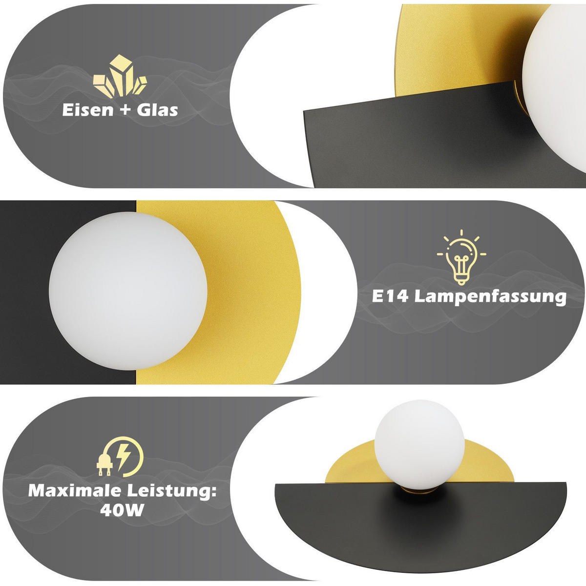 DECKENLEUCHTE Lugo 35/43/16cm - Schwarz, Metall (43/35/16cm) - Nettlife