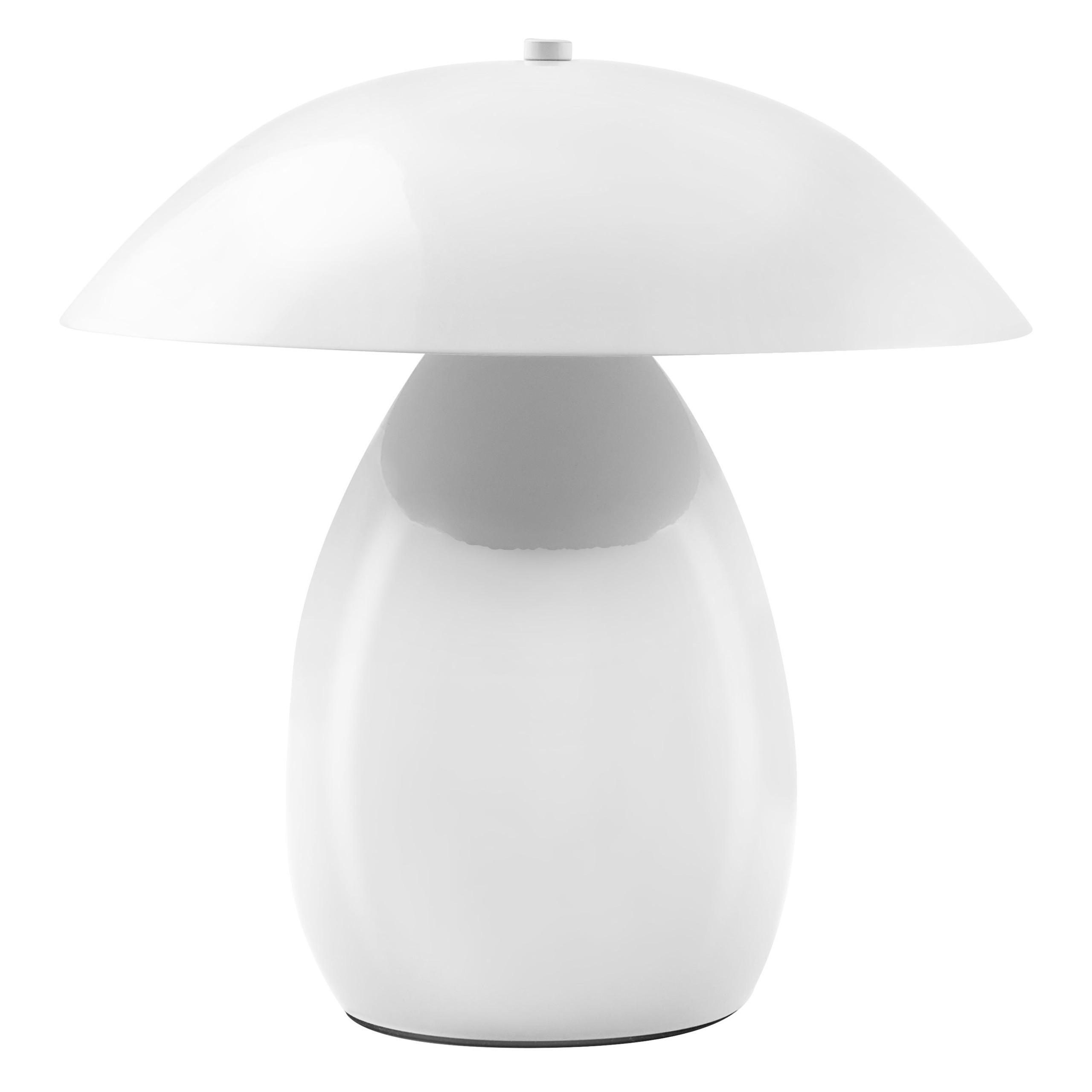 Beliani Tischlampe Weiß 30x30x30 cm