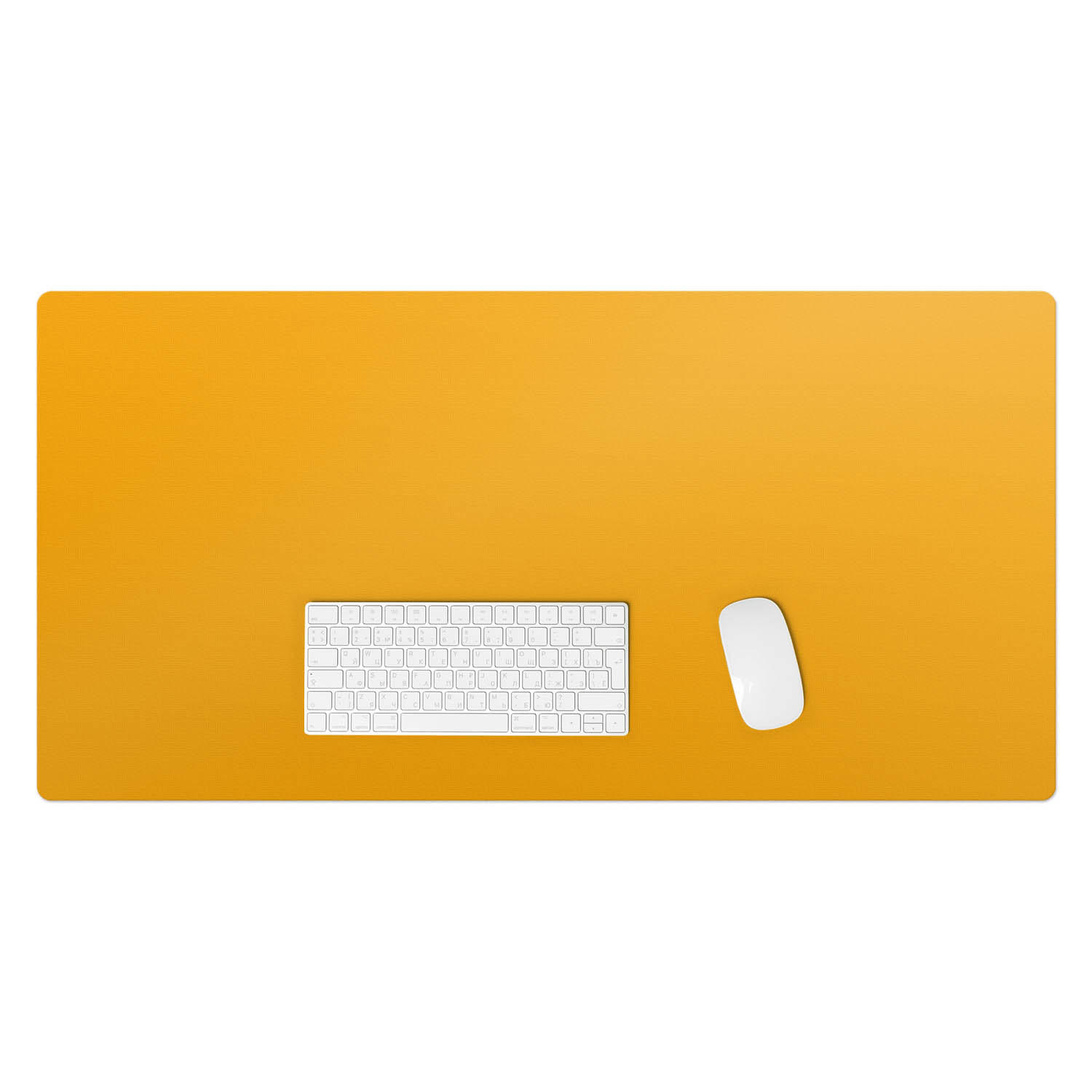 Wallfluent Schreibtischunterlage Orange 50x1.6x100 cm