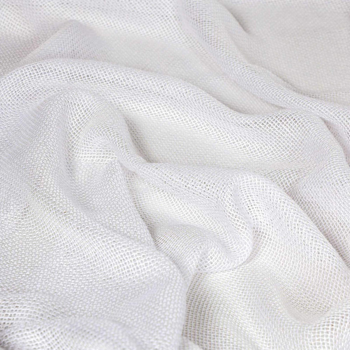 TRANSPARENTER SCHLAUFENVORHANG BEVERLY - Weiß, Textil (130/1/250cm) - Esprit